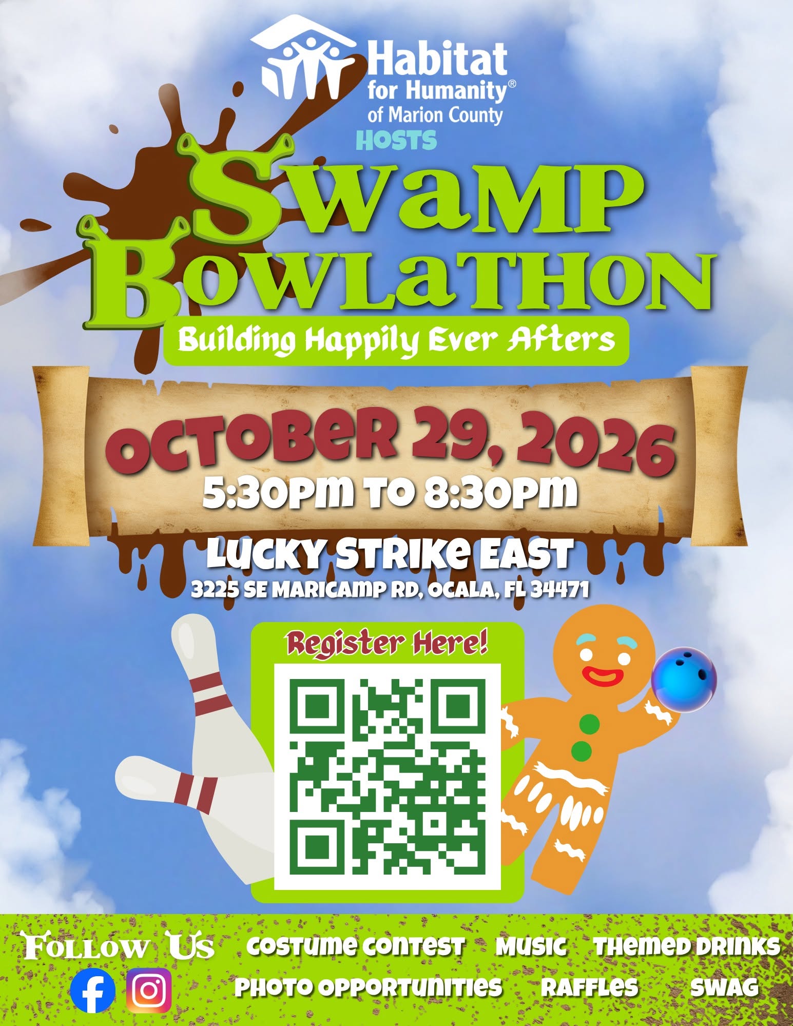 Swamp Bowlathon, Habitat for Humanity, Oct 29