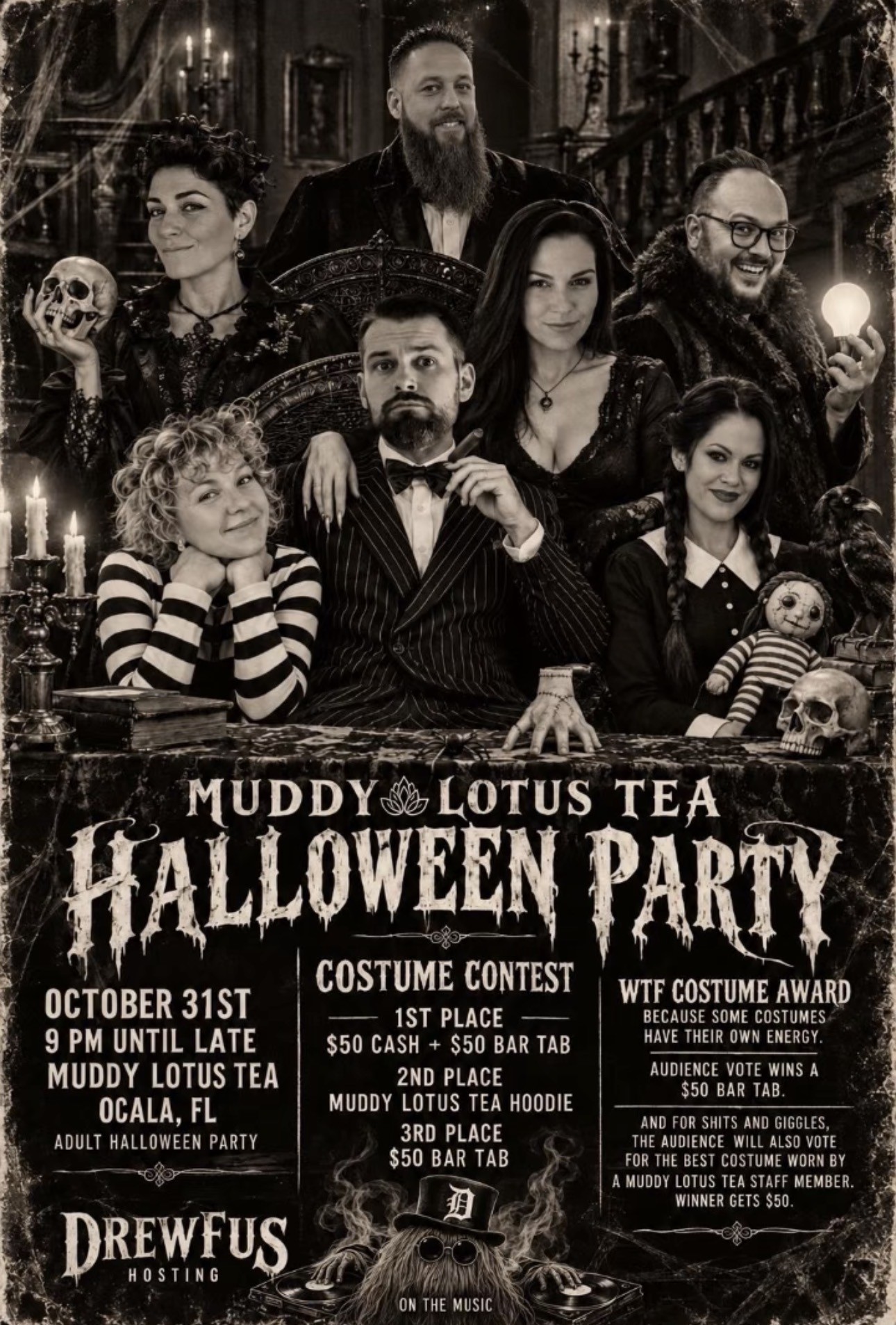 Muddy Lotus Tea Halloween Party, Oct 31